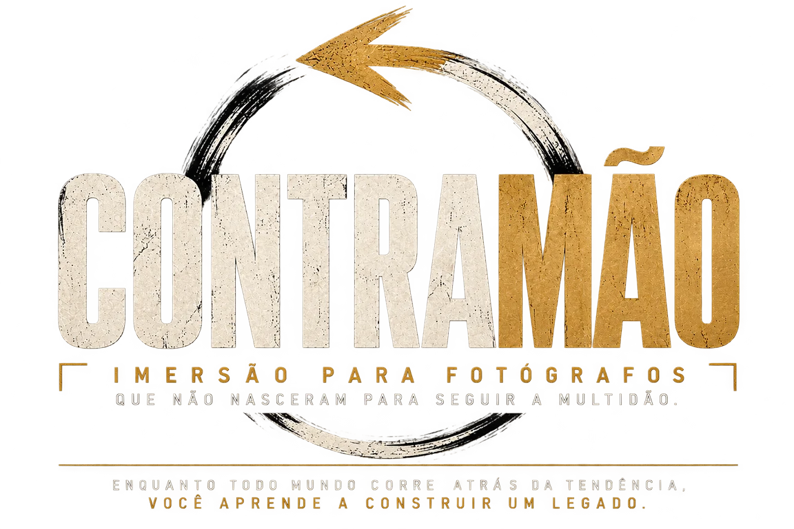 CONTRAMÃO. Imersão para fotógrafos que não nasceram para seguir a multidão. Enquanto todo mundo corre atrás da tendência, você aprende a construir um legado.